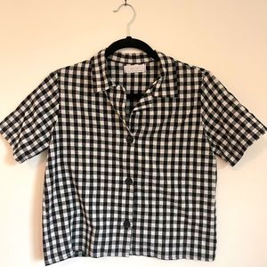 Boxy Checkered Oak + Fort Button Up
